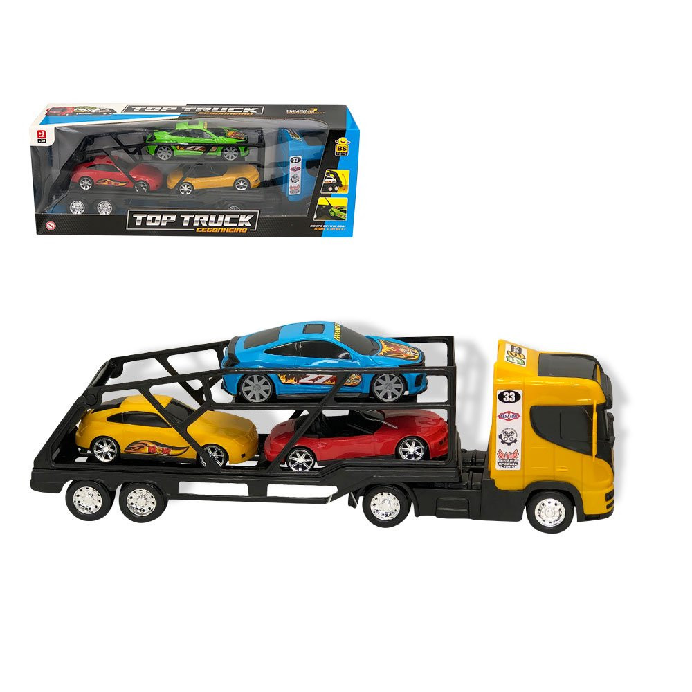 Caminhão de brinquedo Truck Polícia Preto Bs Toys