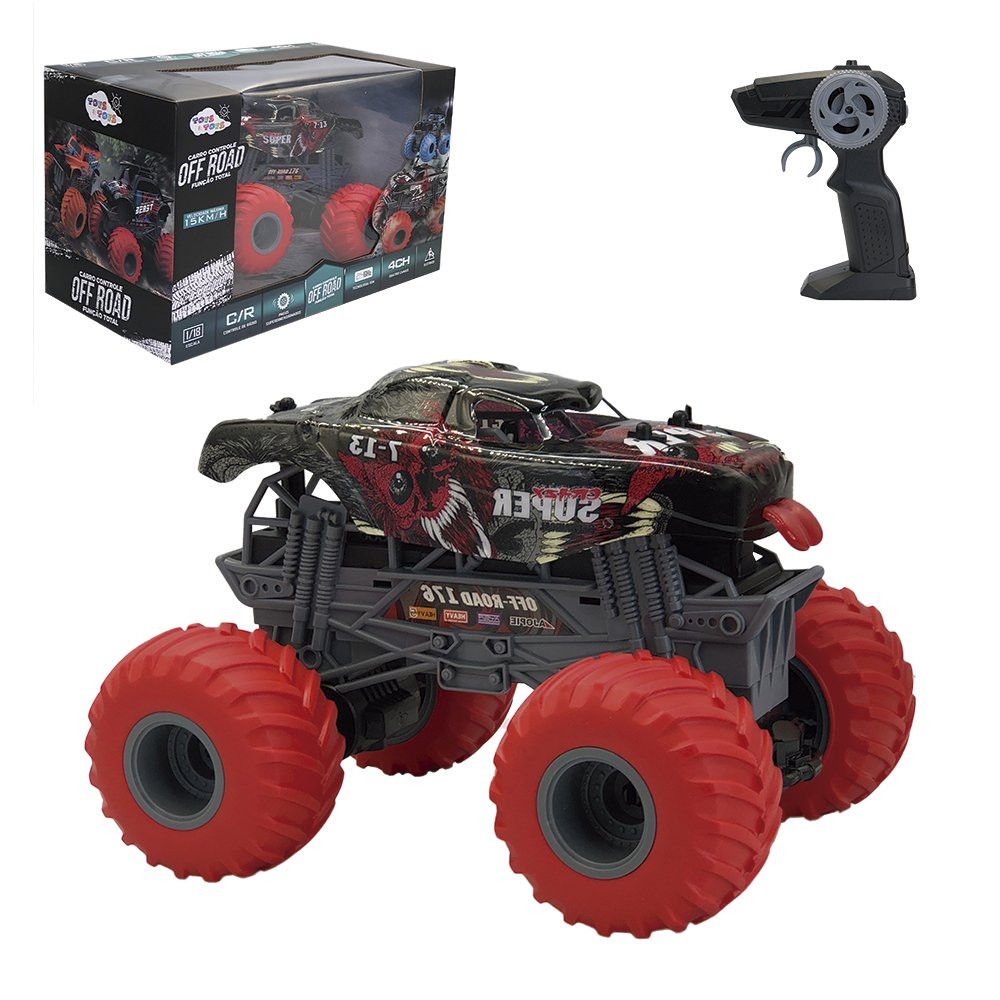 Carrinho Controle Remoto Off Road 4x4 - 27cm - Wellkids