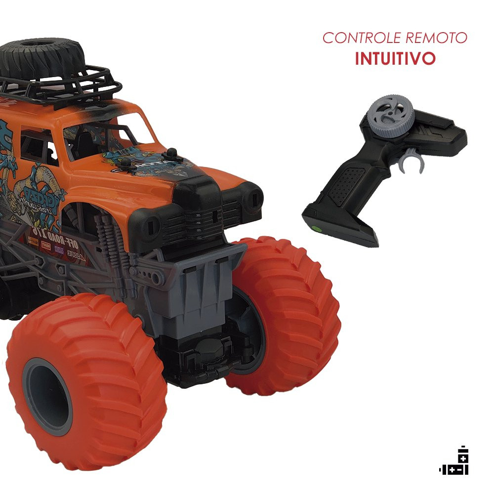 Carrinho Controle Remoto Off Road 4x4 - 27cm - Wellkids